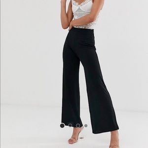 Stretchy wide leg pants